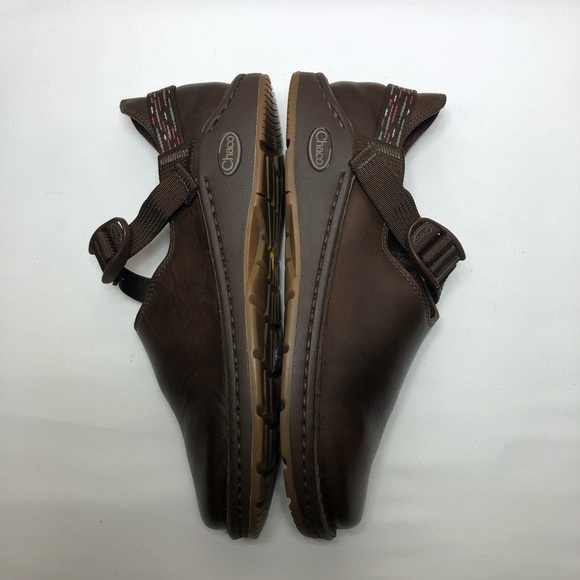 Chaco PedShed Chocolate Brown Leather Womens Size 9.5 - Picture 5 of 15